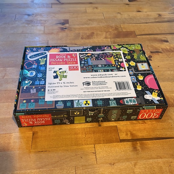 NIB Book & Jigsaw Puzzle Periodic Tablel - Picture 2 of 3